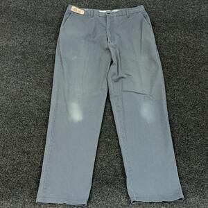 Aramark Pants Mens 36x32 Gray Arasoft Chino Straight Leg Work Uniform Pockets